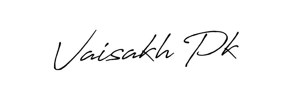 Make a beautiful signature design for name Vaisakh Pk. With this signature (Antro_Vectra_Bolder) style, you can create a handwritten signature for free. Vaisakh Pk signature style 7 images and pictures png