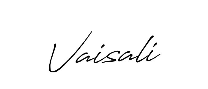 Use a signature maker to create a handwritten signature online. With this signature software, you can design (Antro_Vectra_Bolder) your own signature for name Vaisali. Vaisali signature style 7 images and pictures png