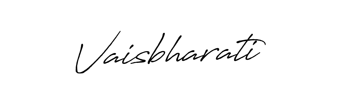 Create a beautiful signature design for name Vaisbharati. With this signature (Antro_Vectra_Bolder) fonts, you can make a handwritten signature for free. Vaisbharati signature style 7 images and pictures png