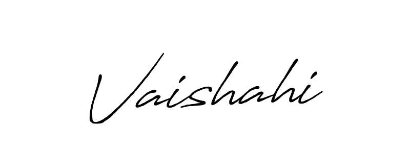 How to make Vaishahi signature? Antro_Vectra_Bolder is a professional autograph style. Create handwritten signature for Vaishahi name. Vaishahi signature style 7 images and pictures png