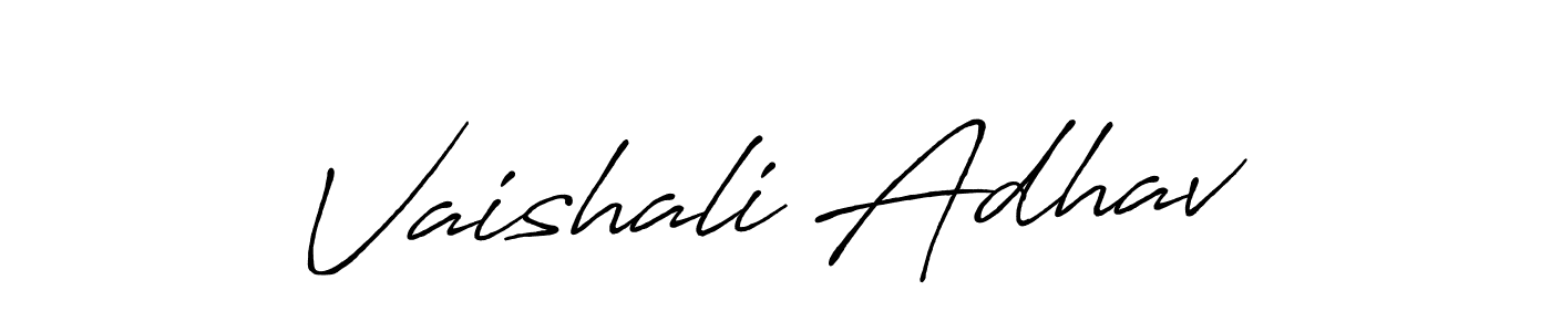 Vaishali Adhav stylish signature style. Best Handwritten Sign (Antro_Vectra_Bolder) for my name. Handwritten Signature Collection Ideas for my name Vaishali Adhav. Vaishali Adhav signature style 7 images and pictures png