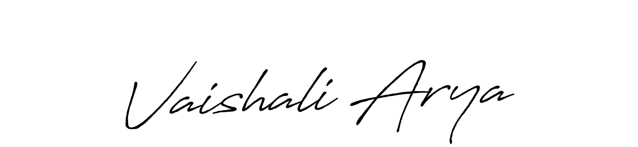 Similarly Antro_Vectra_Bolder is the best handwritten signature design. Signature creator online .You can use it as an online autograph creator for name Vaishali Arya. Vaishali Arya signature style 7 images and pictures png