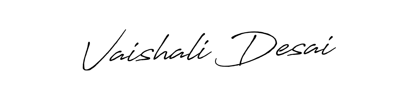 Antro_Vectra_Bolder is a professional signature style that is perfect for those who want to add a touch of class to their signature. It is also a great choice for those who want to make their signature more unique. Get Vaishali Desai name to fancy signature for free. Vaishali Desai signature style 7 images and pictures png