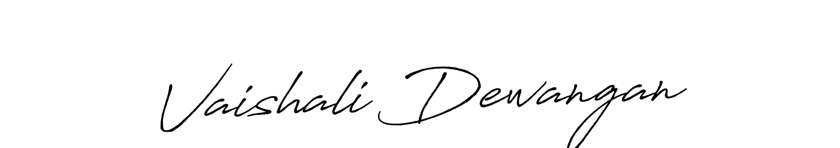 Use a signature maker to create a handwritten signature online. With this signature software, you can design (Antro_Vectra_Bolder) your own signature for name Vaishali Dewangan. Vaishali Dewangan signature style 7 images and pictures png