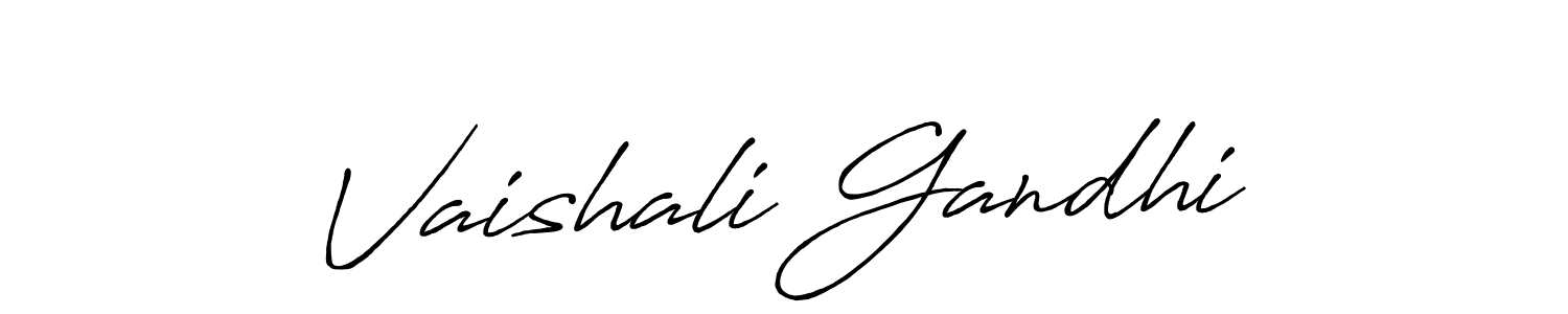 Similarly Antro_Vectra_Bolder is the best handwritten signature design. Signature creator online .You can use it as an online autograph creator for name Vaishali Gandhi. Vaishali Gandhi signature style 7 images and pictures png