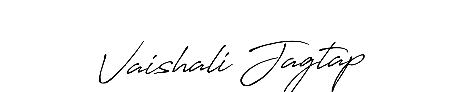 You should practise on your own different ways (Antro_Vectra_Bolder) to write your name (Vaishali Jagtap) in signature. don't let someone else do it for you. Vaishali Jagtap signature style 7 images and pictures png