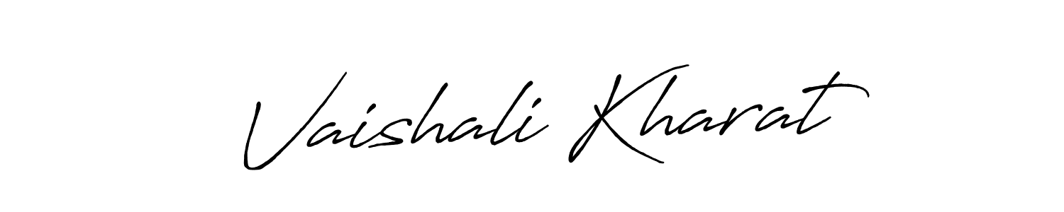 Use a signature maker to create a handwritten signature online. With this signature software, you can design (Antro_Vectra_Bolder) your own signature for name Vaishali Kharat. Vaishali Kharat signature style 7 images and pictures png