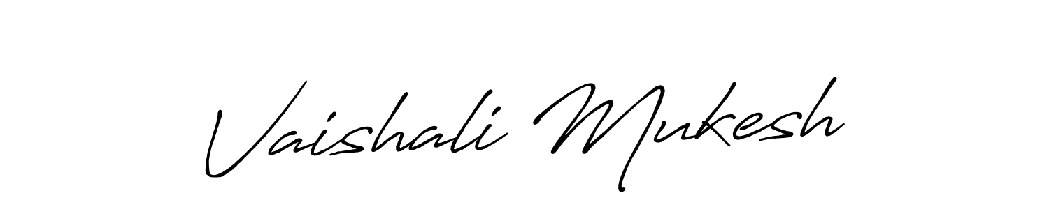 This is the best signature style for the Vaishali Mukesh name. Also you like these signature font (Antro_Vectra_Bolder). Mix name signature. Vaishali Mukesh signature style 7 images and pictures png