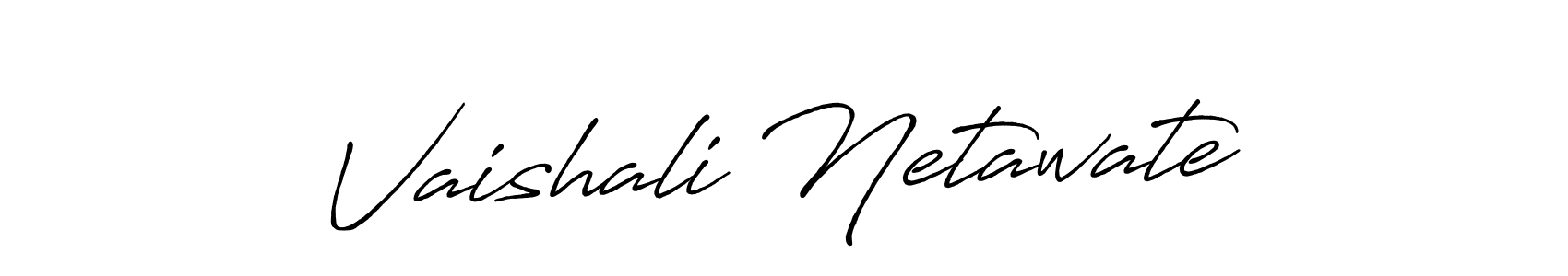 Design your own signature with our free online signature maker. With this signature software, you can create a handwritten (Antro_Vectra_Bolder) signature for name Vaishali Netawate. Vaishali Netawate signature style 7 images and pictures png