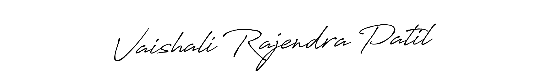 Create a beautiful signature design for name Vaishali Rajendra Patil. With this signature (Antro_Vectra_Bolder) fonts, you can make a handwritten signature for free. Vaishali Rajendra Patil signature style 7 images and pictures png