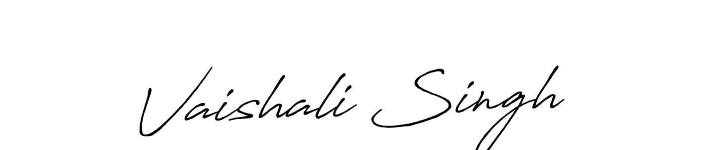 The best way (Antro_Vectra_Bolder) to make a short signature is to pick only two or three words in your name. The name Vaishali Singh include a total of six letters. For converting this name. Vaishali Singh signature style 7 images and pictures png