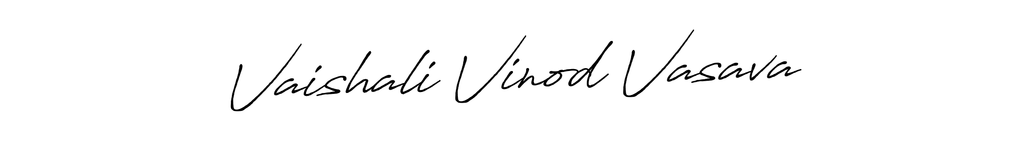 if you are searching for the best signature style for your name Vaishali Vinod Vasava. so please give up your signature search. here we have designed multiple signature styles  using Antro_Vectra_Bolder. Vaishali Vinod Vasava signature style 7 images and pictures png