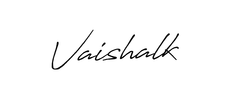 How to make Vaishalk name signature. Use Antro_Vectra_Bolder style for creating short signs online. This is the latest handwritten sign. Vaishalk signature style 7 images and pictures png