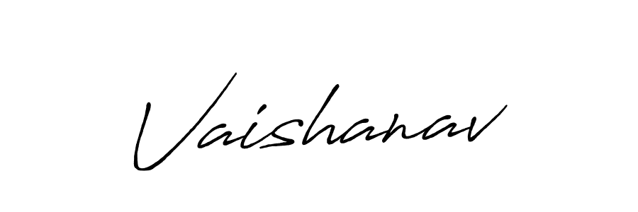 Vaishanav stylish signature style. Best Handwritten Sign (Antro_Vectra_Bolder) for my name. Handwritten Signature Collection Ideas for my name Vaishanav. Vaishanav signature style 7 images and pictures png