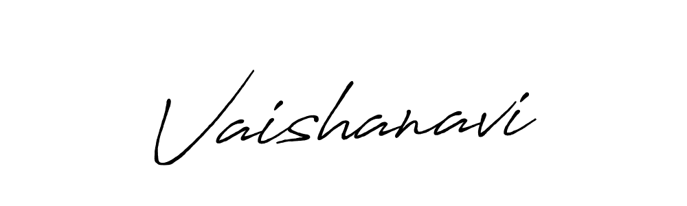 Use a signature maker to create a handwritten signature online. With this signature software, you can design (Antro_Vectra_Bolder) your own signature for name Vaishanavi. Vaishanavi signature style 7 images and pictures png