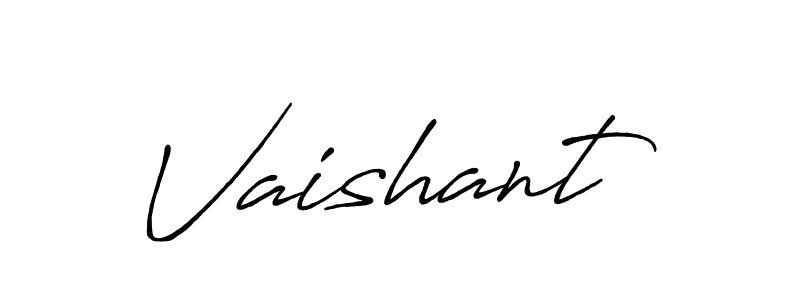 Design your own signature with our free online signature maker. With this signature software, you can create a handwritten (Antro_Vectra_Bolder) signature for name Vaishant. Vaishant signature style 7 images and pictures png