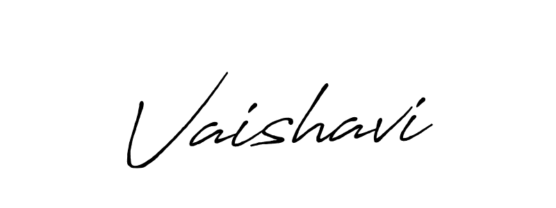 How to make Vaishavi signature? Antro_Vectra_Bolder is a professional autograph style. Create handwritten signature for Vaishavi name. Vaishavi signature style 7 images and pictures png