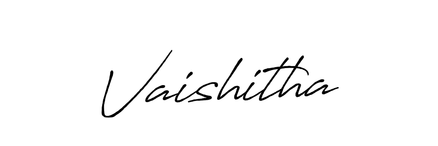 Also we have Vaishitha name is the best signature style. Create professional handwritten signature collection using Antro_Vectra_Bolder autograph style. Vaishitha signature style 7 images and pictures png