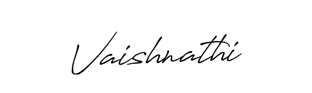 Also we have Vaishnathi name is the best signature style. Create professional handwritten signature collection using Antro_Vectra_Bolder autograph style. Vaishnathi signature style 7 images and pictures png