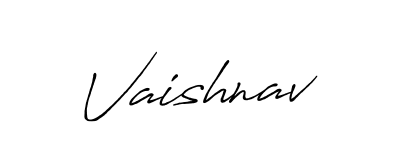 Vaishnav stylish signature style. Best Handwritten Sign (Antro_Vectra_Bolder) for my name. Handwritten Signature Collection Ideas for my name Vaishnav. Vaishnav signature style 7 images and pictures png