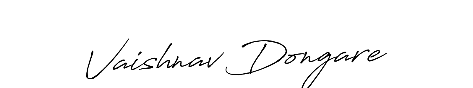 The best way (Antro_Vectra_Bolder) to make a short signature is to pick only two or three words in your name. The name Vaishnav Dongare include a total of six letters. For converting this name. Vaishnav Dongare signature style 7 images and pictures png
