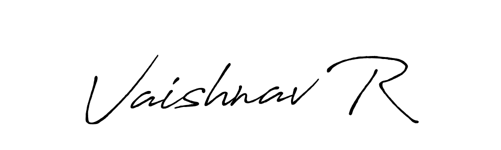 Also You can easily find your signature by using the search form. We will create Vaishnav R name handwritten signature images for you free of cost using Antro_Vectra_Bolder sign style. Vaishnav R signature style 7 images and pictures png