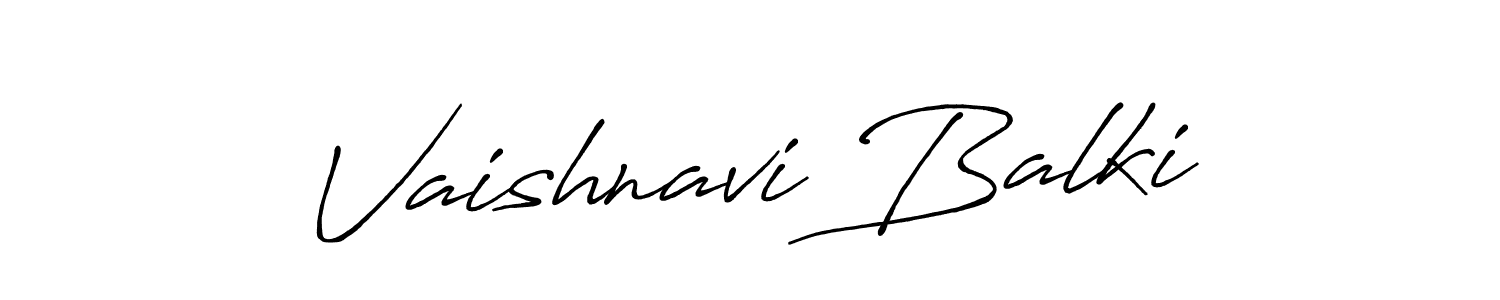 Antro_Vectra_Bolder is a professional signature style that is perfect for those who want to add a touch of class to their signature. It is also a great choice for those who want to make their signature more unique. Get Vaishnavi Balki name to fancy signature for free. Vaishnavi Balki signature style 7 images and pictures png