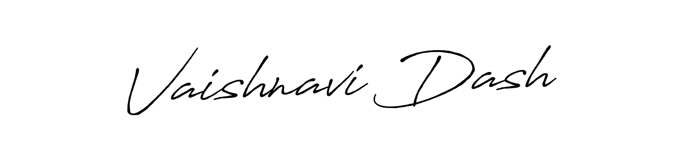 Make a beautiful signature design for name Vaishnavi Dash. With this signature (Antro_Vectra_Bolder) style, you can create a handwritten signature for free. Vaishnavi Dash signature style 7 images and pictures png