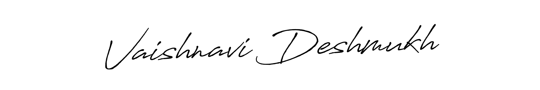 Design your own signature with our free online signature maker. With this signature software, you can create a handwritten (Antro_Vectra_Bolder) signature for name Vaishnavi Deshmukh. Vaishnavi Deshmukh signature style 7 images and pictures png