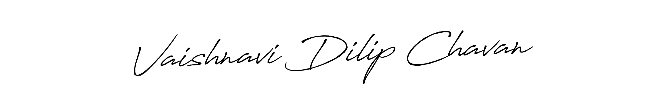 How to make Vaishnavi Dilip Chavan signature? Antro_Vectra_Bolder is a professional autograph style. Create handwritten signature for Vaishnavi Dilip Chavan name. Vaishnavi Dilip Chavan signature style 7 images and pictures png