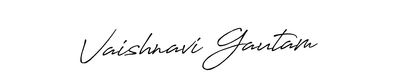 Make a short Vaishnavi Gautam signature style. Manage your documents anywhere anytime using Antro_Vectra_Bolder. Create and add eSignatures, submit forms, share and send files easily. Vaishnavi Gautam signature style 7 images and pictures png