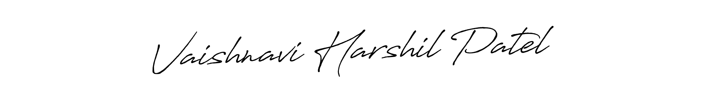 Use a signature maker to create a handwritten signature online. With this signature software, you can design (Antro_Vectra_Bolder) your own signature for name Vaishnavi Harshil Patel. Vaishnavi Harshil Patel signature style 7 images and pictures png