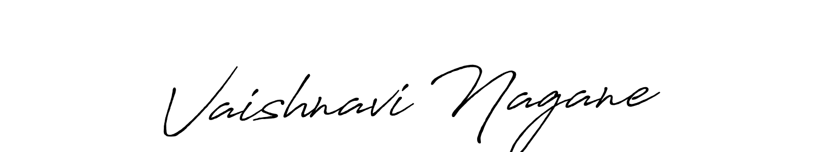 How to make Vaishnavi Nagane signature? Antro_Vectra_Bolder is a professional autograph style. Create handwritten signature for Vaishnavi Nagane name. Vaishnavi Nagane signature style 7 images and pictures png
