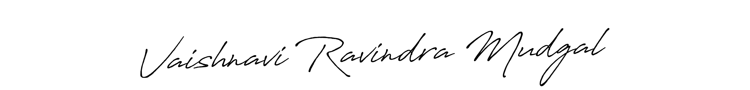 Design your own signature with our free online signature maker. With this signature software, you can create a handwritten (Antro_Vectra_Bolder) signature for name Vaishnavi Ravindra Mudgal. Vaishnavi Ravindra Mudgal signature style 7 images and pictures png