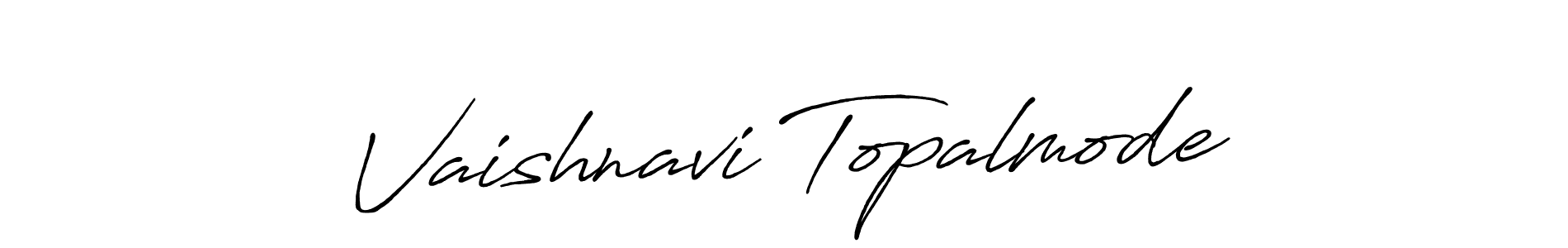 You should practise on your own different ways (Antro_Vectra_Bolder) to write your name (Vaishnavi Topalmode) in signature. don't let someone else do it for you. Vaishnavi Topalmode signature style 7 images and pictures png