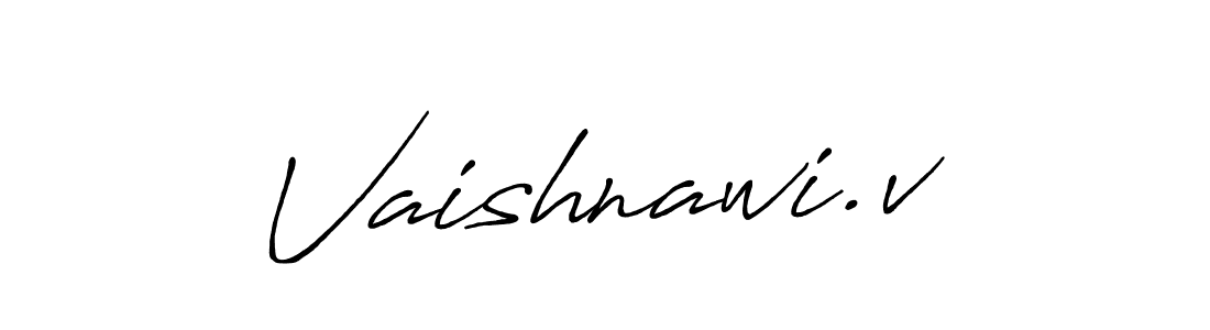 You should practise on your own different ways (Antro_Vectra_Bolder) to write your name (Vaishnawi.v) in signature. don't let someone else do it for you. Vaishnawi.v signature style 7 images and pictures png