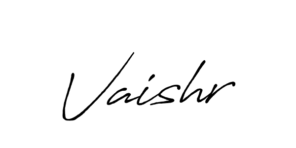 Design your own signature with our free online signature maker. With this signature software, you can create a handwritten (Antro_Vectra_Bolder) signature for name Vaishr. Vaishr signature style 7 images and pictures png