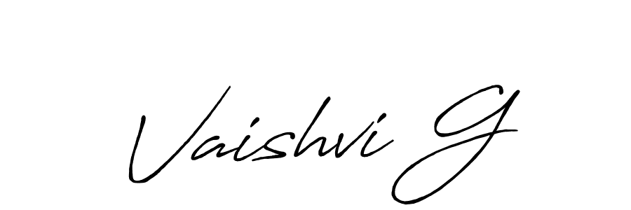 You can use this online signature creator to create a handwritten signature for the name Vaishvi G. This is the best online autograph maker. Vaishvi G signature style 7 images and pictures png