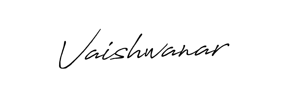 How to make Vaishwanar name signature. Use Antro_Vectra_Bolder style for creating short signs online. This is the latest handwritten sign. Vaishwanar signature style 7 images and pictures png