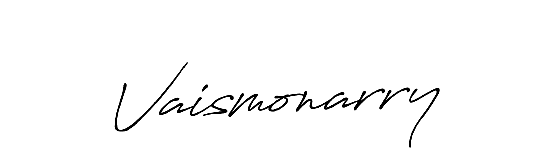 How to make Vaismonarry name signature. Use Antro_Vectra_Bolder style for creating short signs online. This is the latest handwritten sign. Vaismonarry signature style 7 images and pictures png