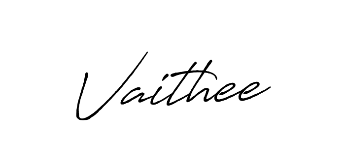 Create a beautiful signature design for name Vaithee. With this signature (Antro_Vectra_Bolder) fonts, you can make a handwritten signature for free. Vaithee signature style 7 images and pictures png