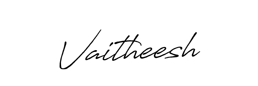 if you are searching for the best signature style for your name Vaitheesh. so please give up your signature search. here we have designed multiple signature styles  using Antro_Vectra_Bolder. Vaitheesh signature style 7 images and pictures png