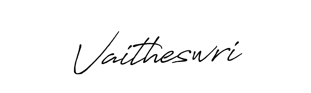 How to make Vaitheswri name signature. Use Antro_Vectra_Bolder style for creating short signs online. This is the latest handwritten sign. Vaitheswri signature style 7 images and pictures png