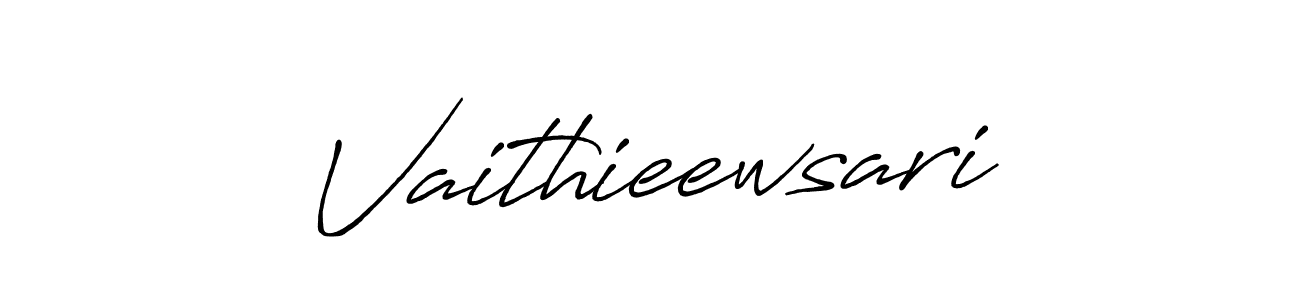 Use a signature maker to create a handwritten signature online. With this signature software, you can design (Antro_Vectra_Bolder) your own signature for name Vaithieewsari. Vaithieewsari signature style 7 images and pictures png