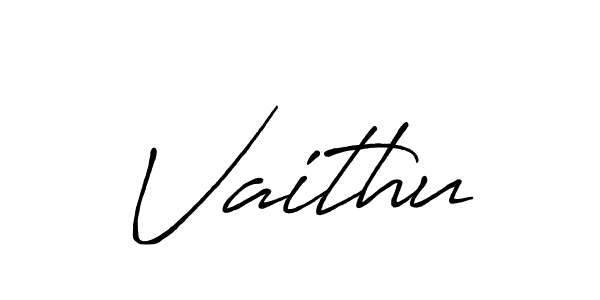How to make Vaithu name signature. Use Antro_Vectra_Bolder style for creating short signs online. This is the latest handwritten sign. Vaithu signature style 7 images and pictures png