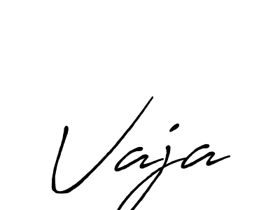 Vaja stylish signature style. Best Handwritten Sign (Antro_Vectra_Bolder) for my name. Handwritten Signature Collection Ideas for my name Vaja. Vaja signature style 7 images and pictures png