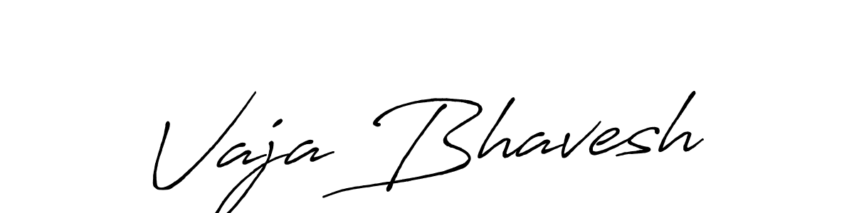 How to make Vaja Bhavesh signature? Antro_Vectra_Bolder is a professional autograph style. Create handwritten signature for Vaja Bhavesh name. Vaja Bhavesh signature style 7 images and pictures png