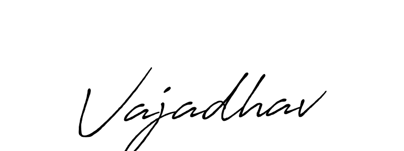 Use a signature maker to create a handwritten signature online. With this signature software, you can design (Antro_Vectra_Bolder) your own signature for name Vajadhav. Vajadhav signature style 7 images and pictures png