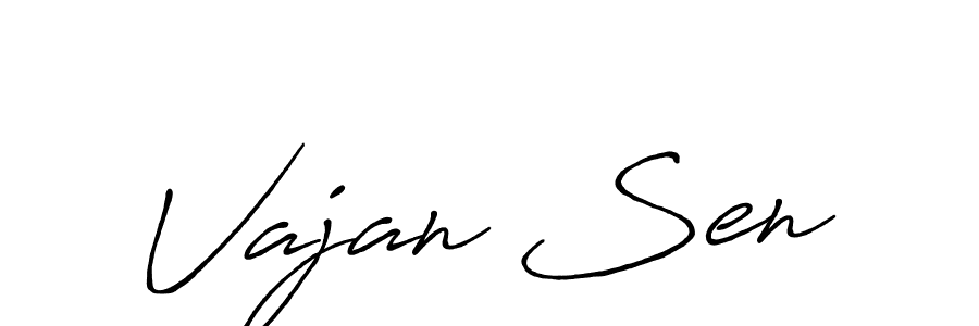 Also we have Vajan Sen name is the best signature style. Create professional handwritten signature collection using Antro_Vectra_Bolder autograph style. Vajan Sen signature style 7 images and pictures png