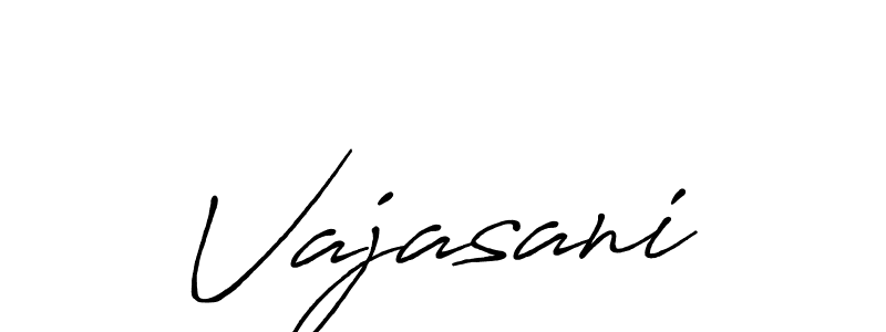 Create a beautiful signature design for name Vajasani. With this signature (Antro_Vectra_Bolder) fonts, you can make a handwritten signature for free. Vajasani signature style 7 images and pictures png